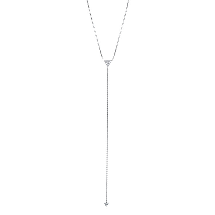 Penny Preville New Classic Triangle Y Necklace Long Necklace