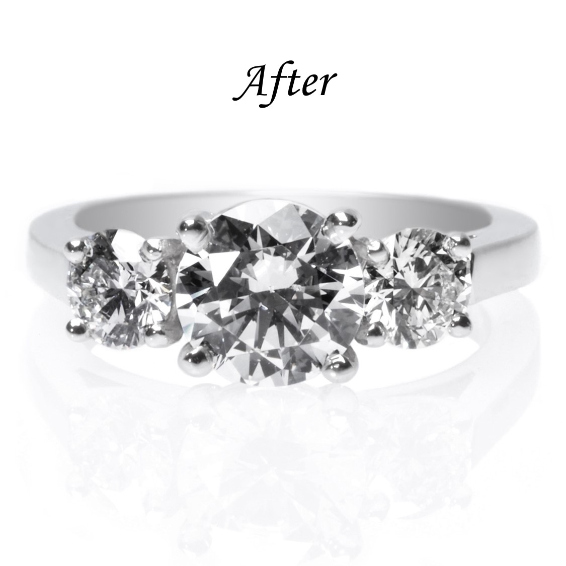 6 Ways To Reset Your Solitaire Engagement Ring - Three Stone Ring
