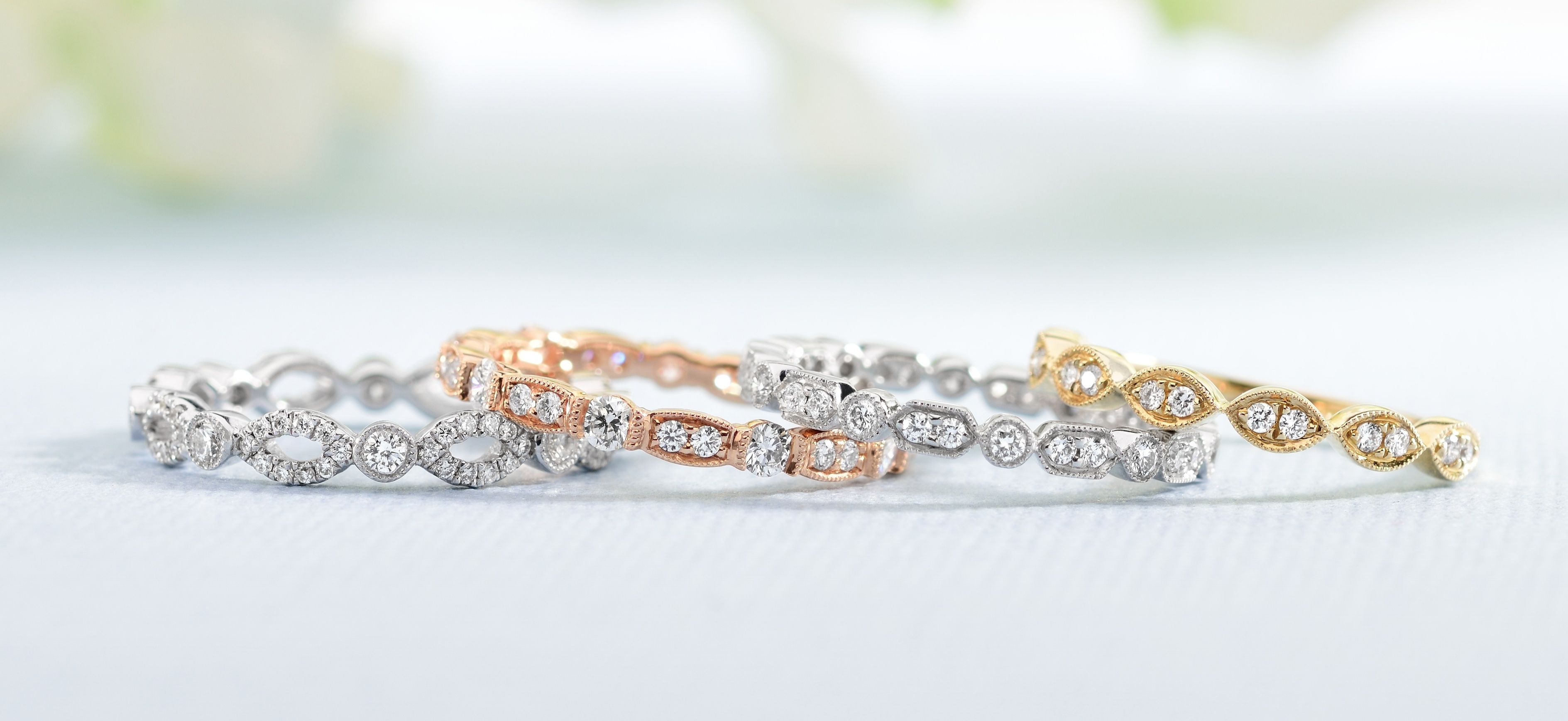 Stackable Diamond Eternity Rings To Mark Your 5+ Year Anniversary
