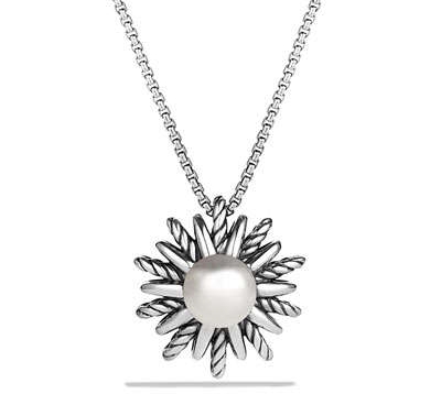 David Yurman Starburst Pearl Necklace 18”