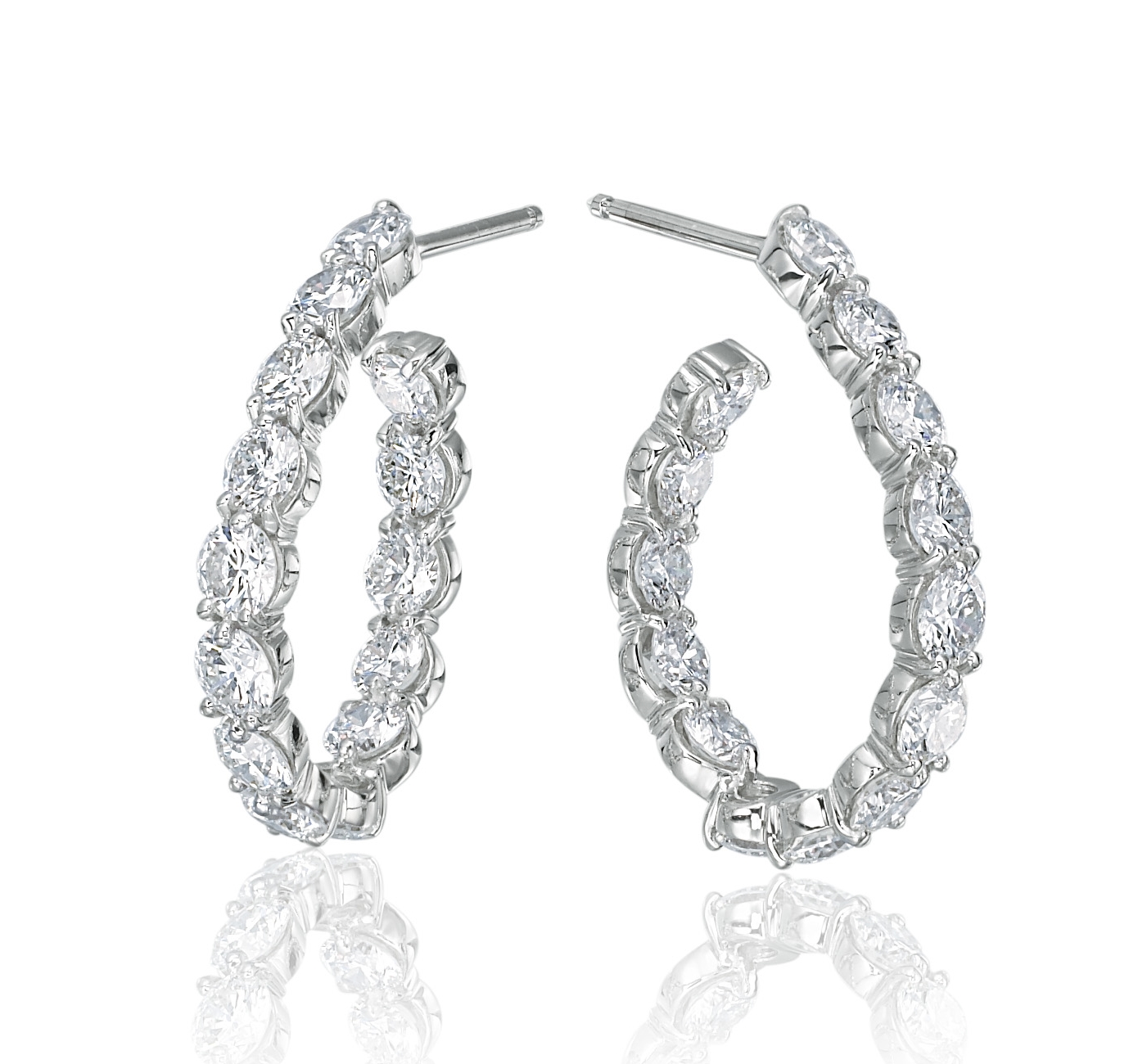 Gumuchian Diamond J Hoops
