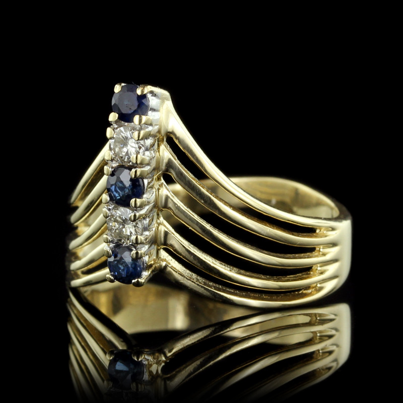 6 Mesmorizing Gold & Sapphire Estate Pieces