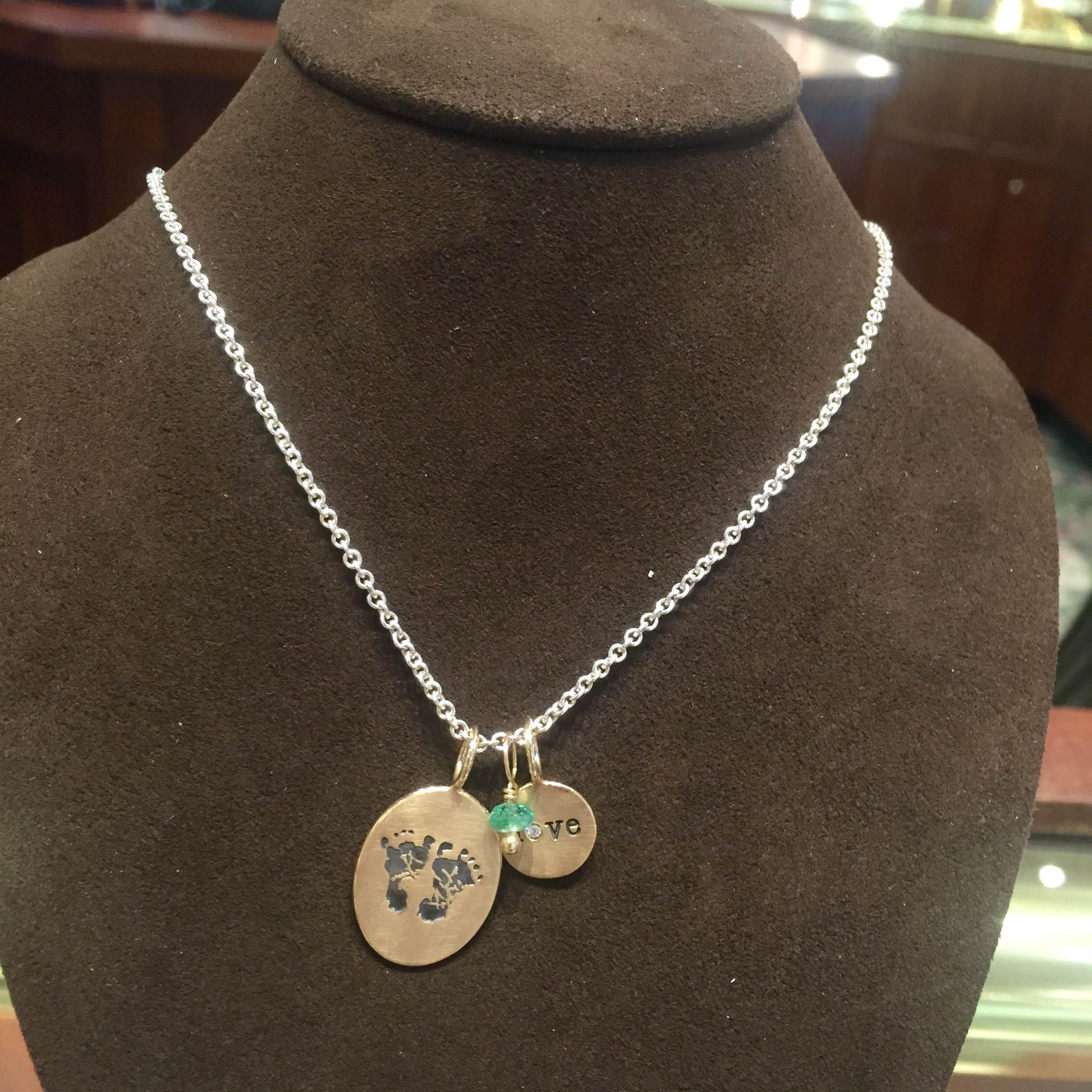 custom necklace push present