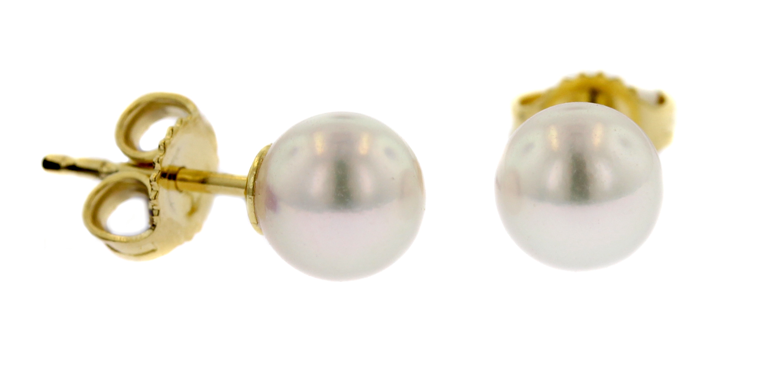 Mikimoto 6mm Pearl Studs in 18K White Gold