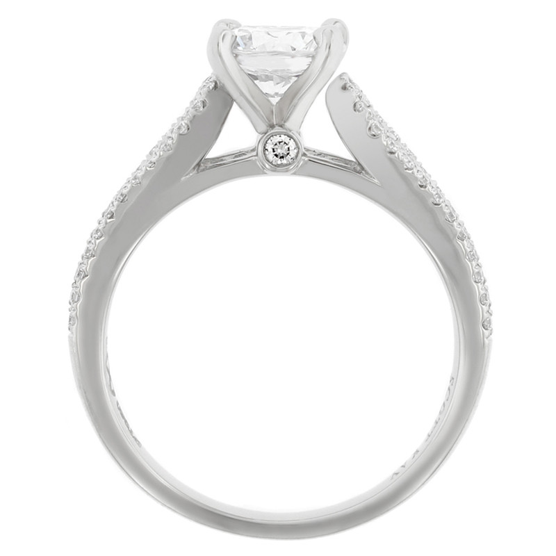 Platinum Radiance Diamond Solitaire Engagement Ring