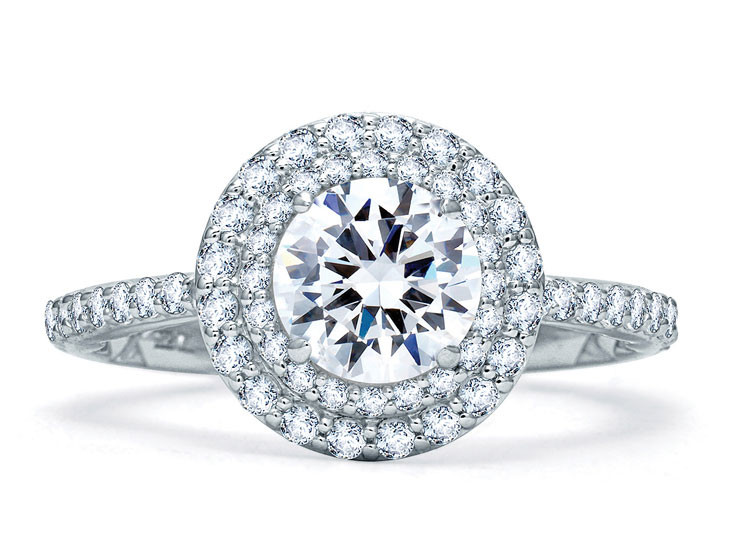 Diamond Halo Engagement Ring