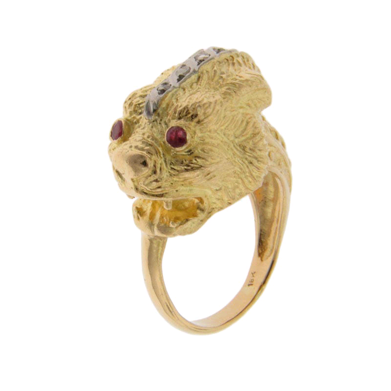 Lion Head Ring