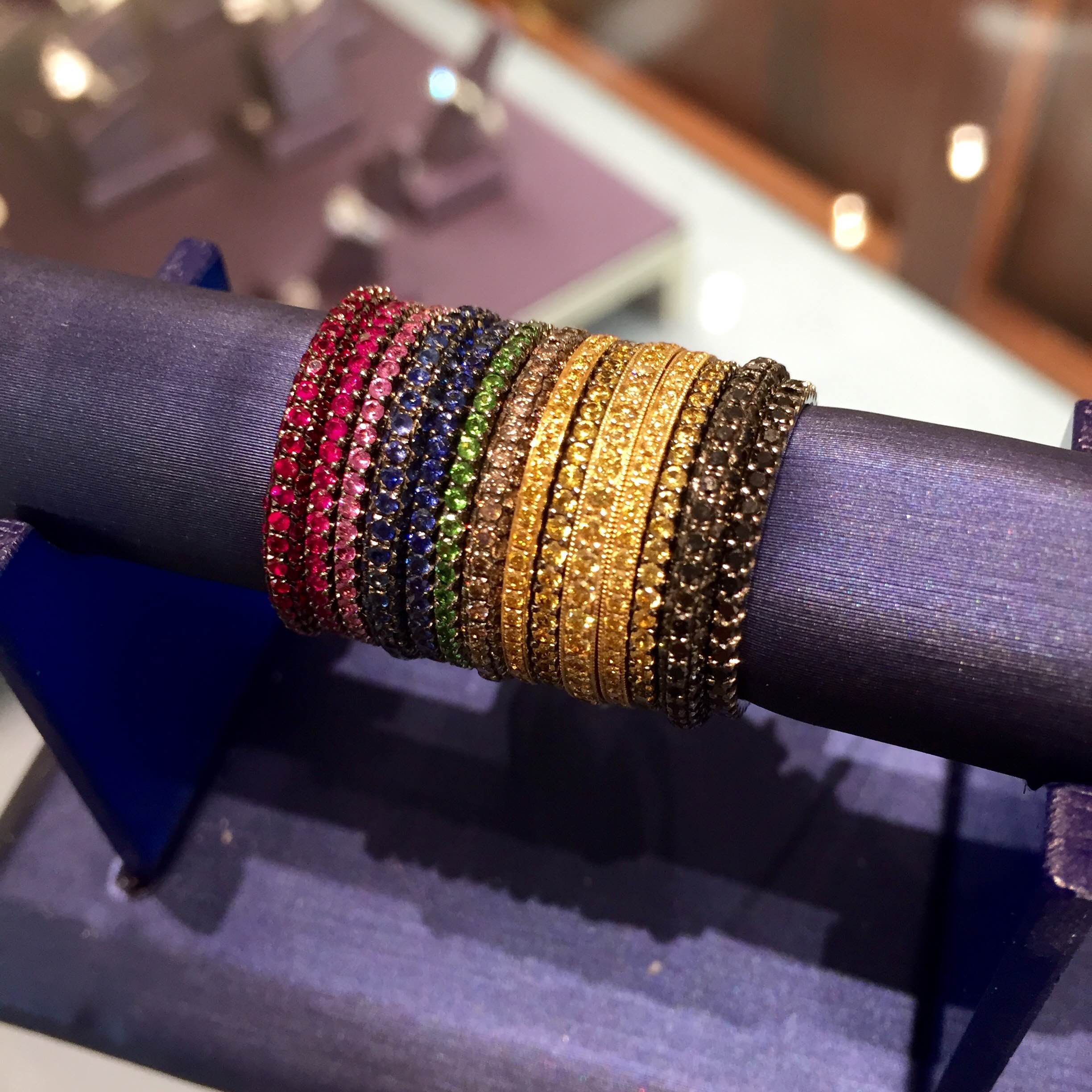 birth stone push band