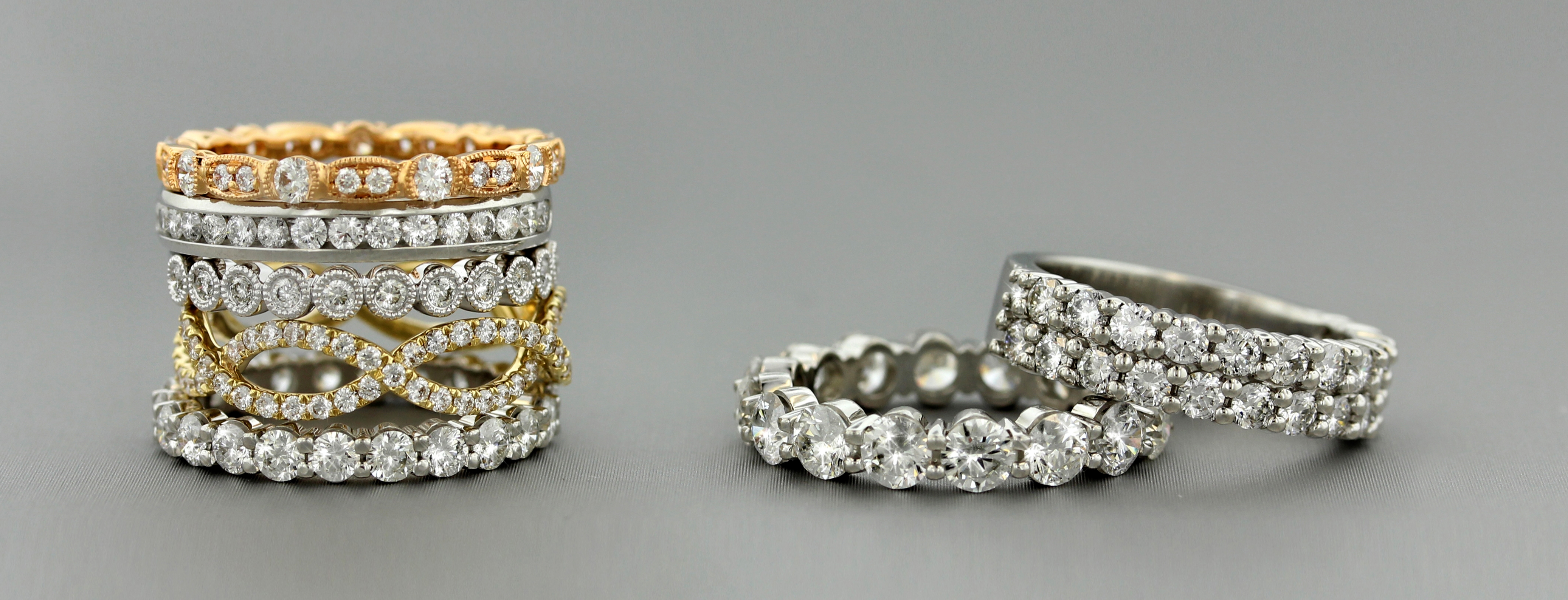 Stackable Eternity Bands