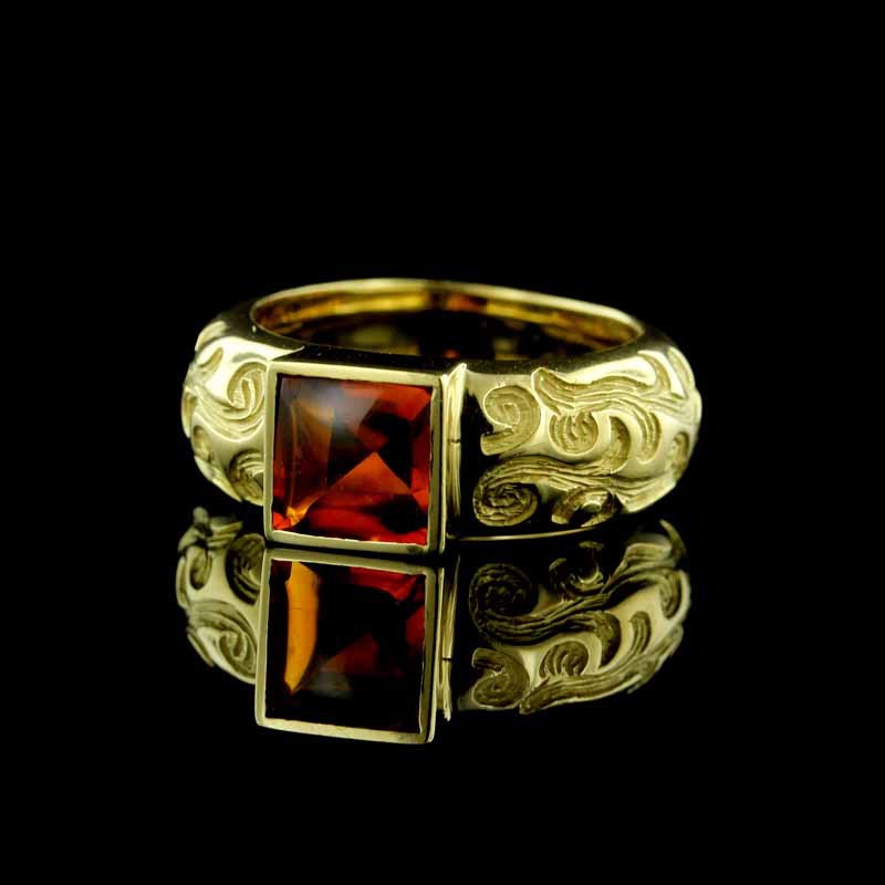 Rodney Raynor 18K Yellow Gold and Citrine Ring