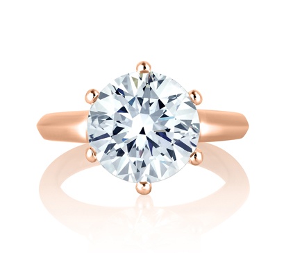 Classic 6 Prong Solitaire Engagement Ring by A. Jaffe