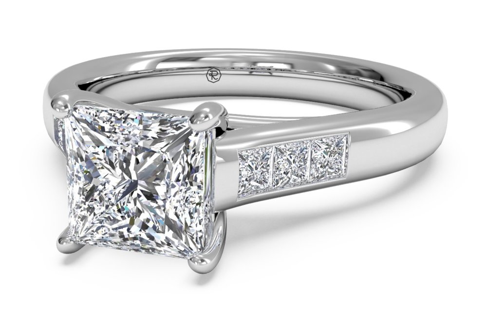 Princess Channel Set Rings Why We Love Princess Cut Channel Set Engagement Rings – Long's Jewelers